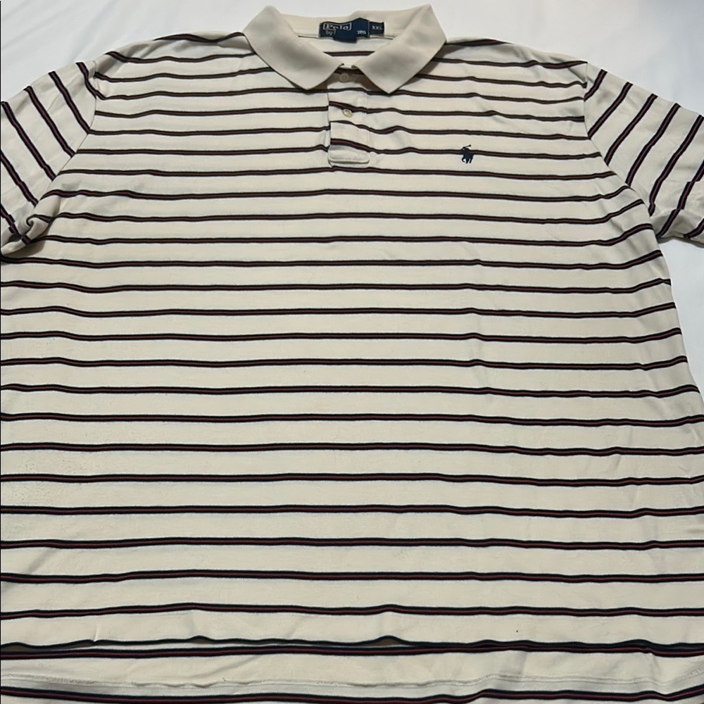 Polo by Ralph Lauren Men's Striped Cream Shirt size XXL